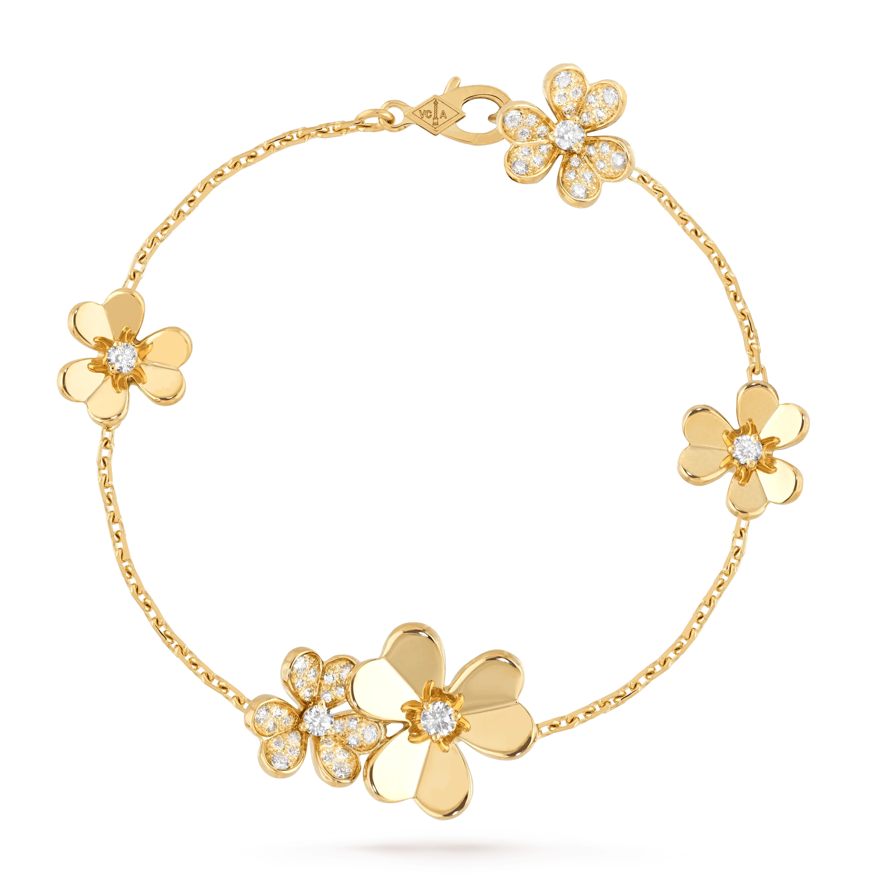 FRIVOLE GOLD FLOWERS BRACELET –