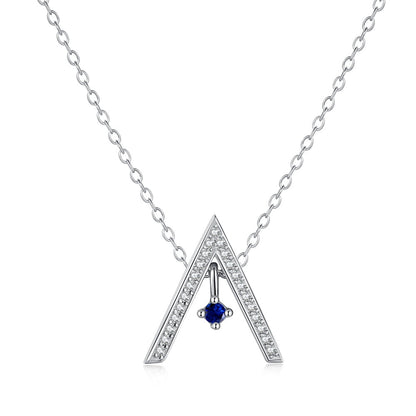 Sparkling 'A' Shape Necklace
