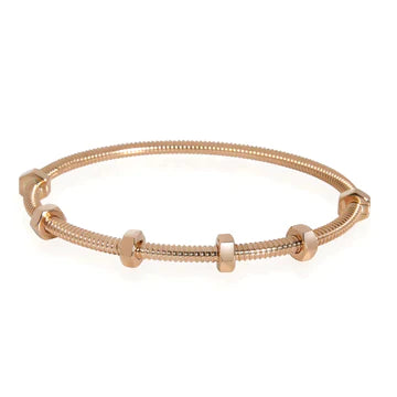 NUTS AND BOLTS PINK GOLD BRACELET