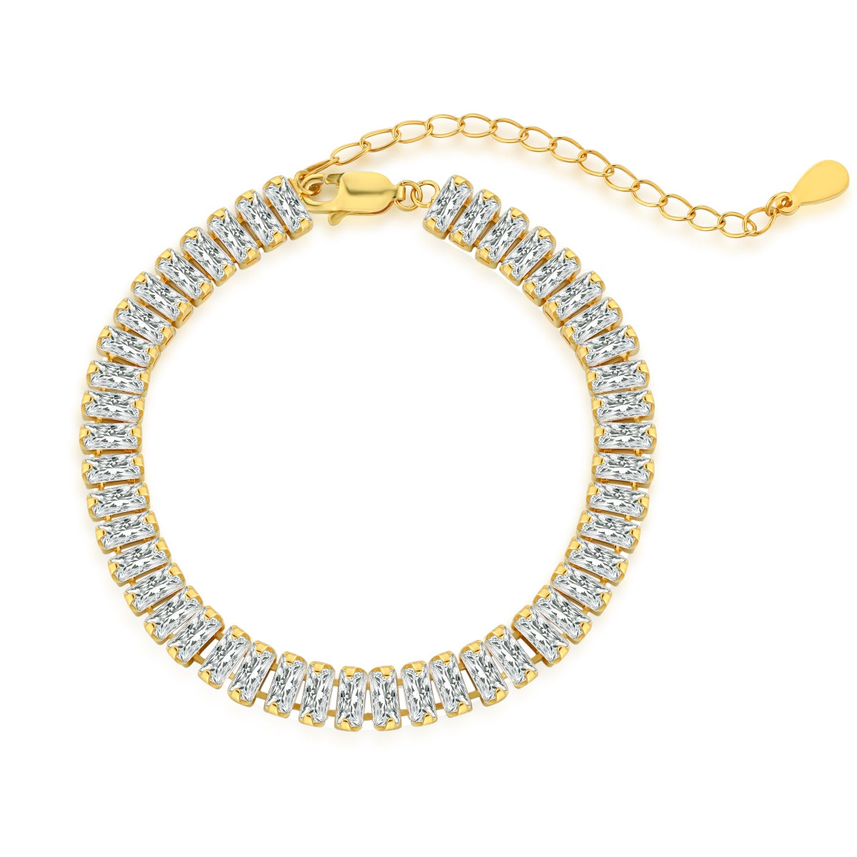 Exquisite Emerald Cut Daily Bracelet