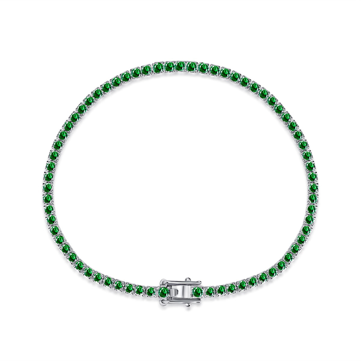Dazzling Colorful Round Cut Daily Bracelet