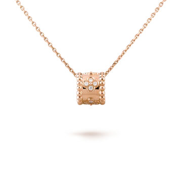 PERLEE PEDANT PINK GOLD NECKLACE
