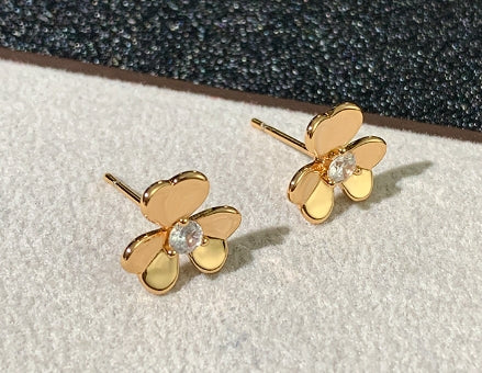 FRIVOLE GOLD FLOWER EARRINGS