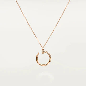 JUSTE NECKLACE PINK GOLD