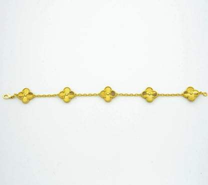 CLOVER GOLD BRACELET 5 MOTIFS