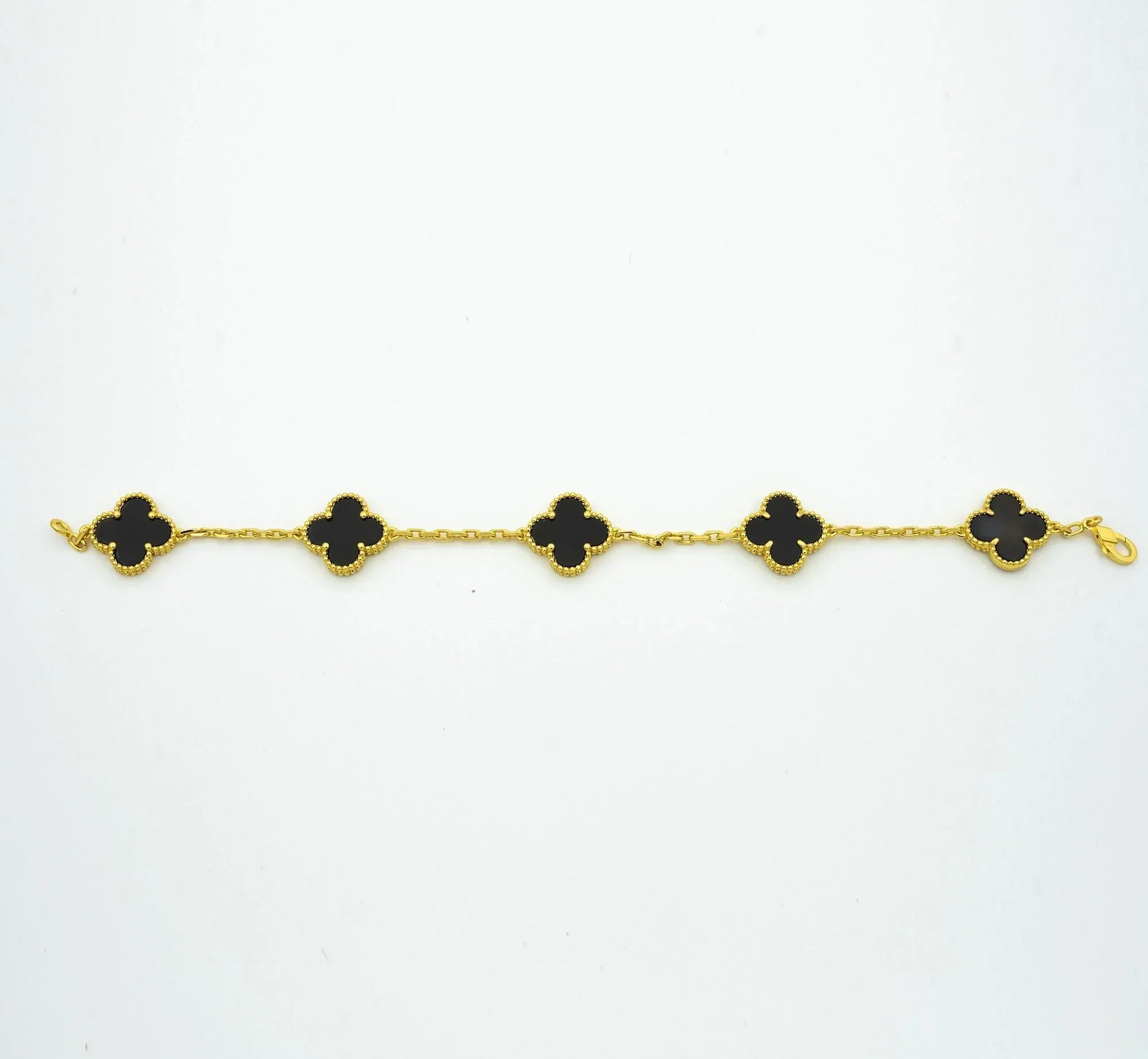 CLOVER BRACELET 5 MOTIFS ONYX