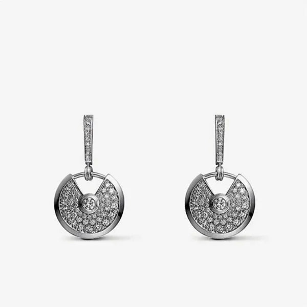 AMULETTE EARRINGS DIAMOND SILVER