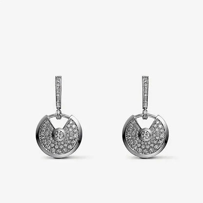AMULETTE EARRINGS DIAMOND SILVER