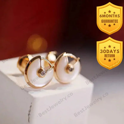 AMULETTE EARRINGS PINK GOLD