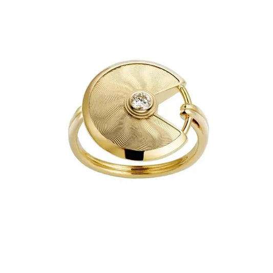 AMULETTE YELLOW RING GOLD DIAMOND
