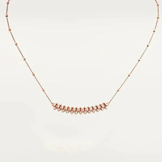 CLASH PINK GOLD NECKLACE