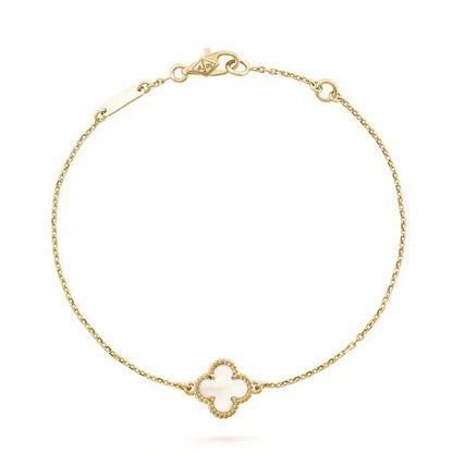 CLOVER GOLD MOP BRACELET