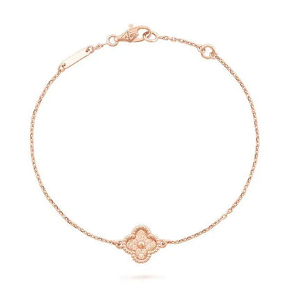 CLOVER PINK GOLD BRACELET