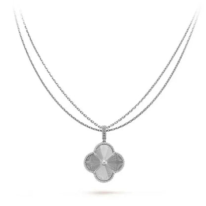 CLOVER SILVER BIG CLOVER NECKLACE