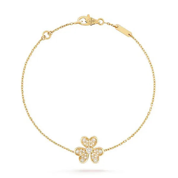 FRIVOLE GOLD FLOWER DIAMOND BRACELET