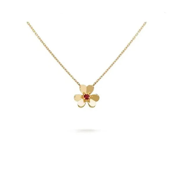 FRIVOLE GOLD FLOWER NECKLACE