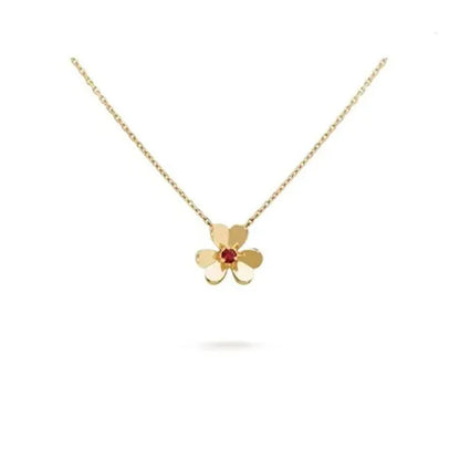 FRIVOLE GOLD FLOWER NECKLACE