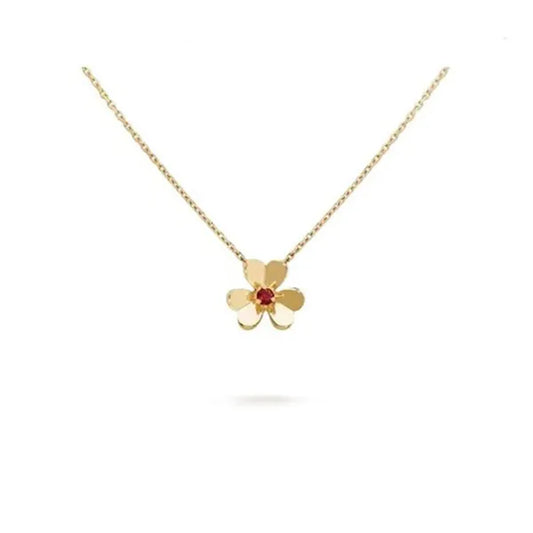 FRIVOLE GOLD FLOWER NECKLACE