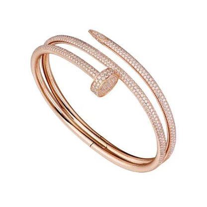 JUSTE BRACELET 3.5MM DOUBLE ROWS FULL DIAMONDS