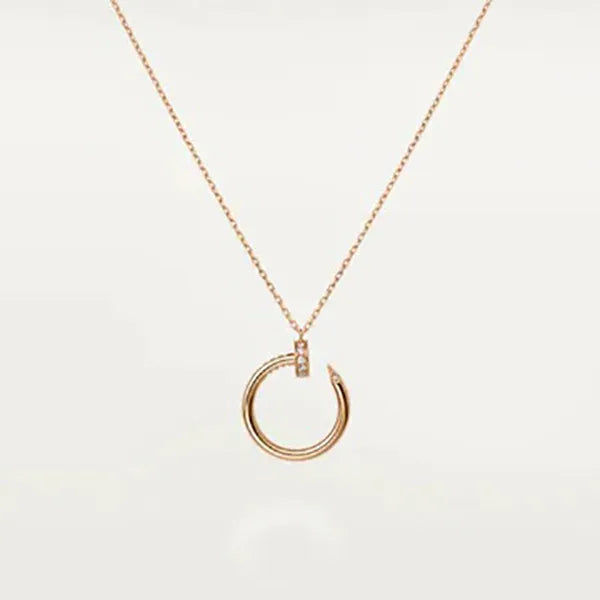 JUSTE NECKLACE PINK GOLD