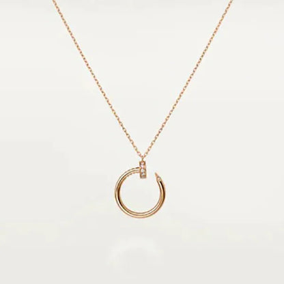 JUSTE NECKLACE PINK GOLD