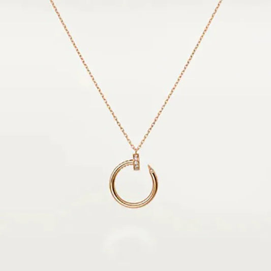 JUSTE NECKLACE PINK GOLD