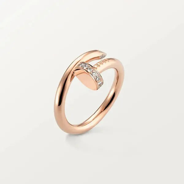 JUSTE RING 2.65MM PINK GOLD DIAMOND