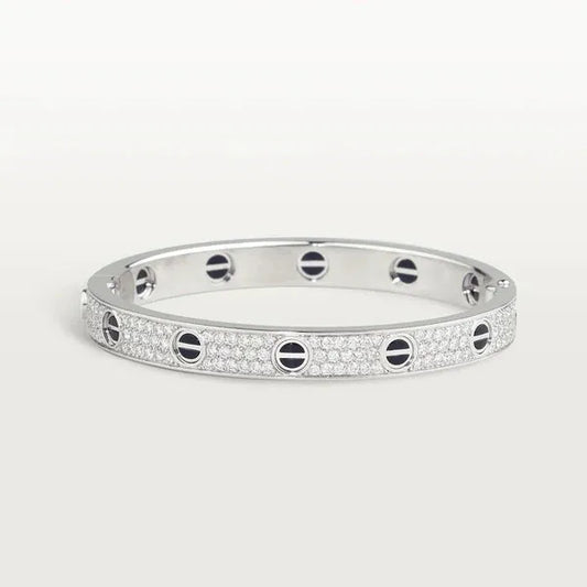 LOVE BRACELET 6.1MM DIAMOND-PAVED CERAMIC