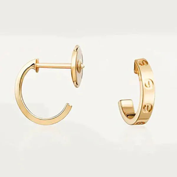 LOVE EARRINGS 2.65MM PINK GOLD