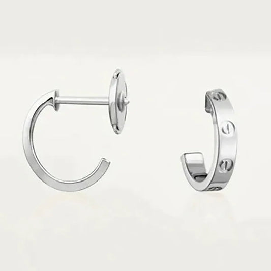 LOVE EARRINGS 2.65MM SILVER