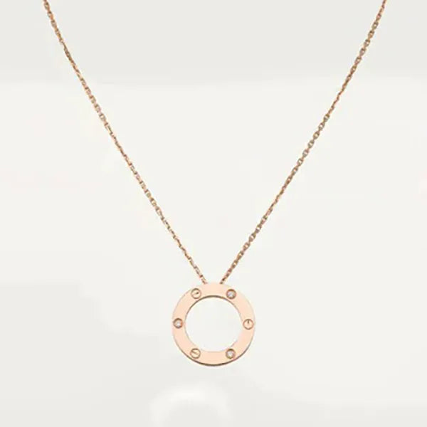 LOVE NECKLACE 16MM 3 DIAMONDS