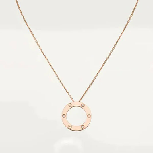 LOVE NECKLACE 16MM 3 DIAMONDS
