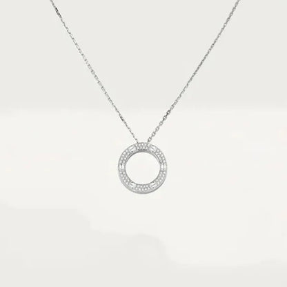 LOVE NECKLACE ADJUSTABLE SILVER