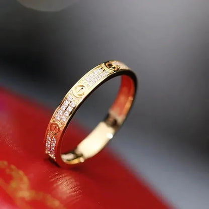 LOVE RING 2.65MM GOLD DIAMOND
