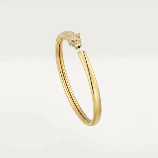 PANTHERE GOLD DIAMOND OPEN BRACELET
