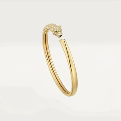 PANTHERE GOLD DIAMOND OPEN BRACELET