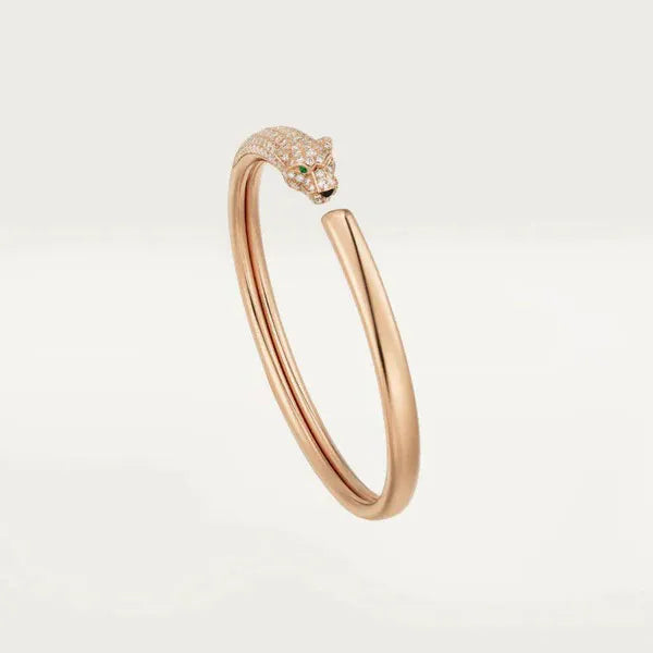 PANTHERE PINK GOLD DIAMOND OPEN BRACELET