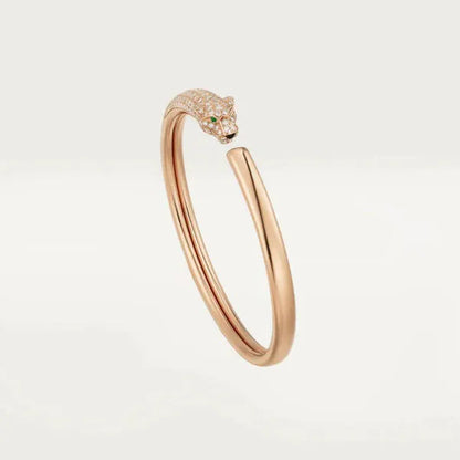 PANTHERE PINK GOLD DIAMOND OPEN BRACELET