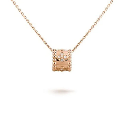 PERLEE PEDANT PINK GOLD NECKLACE