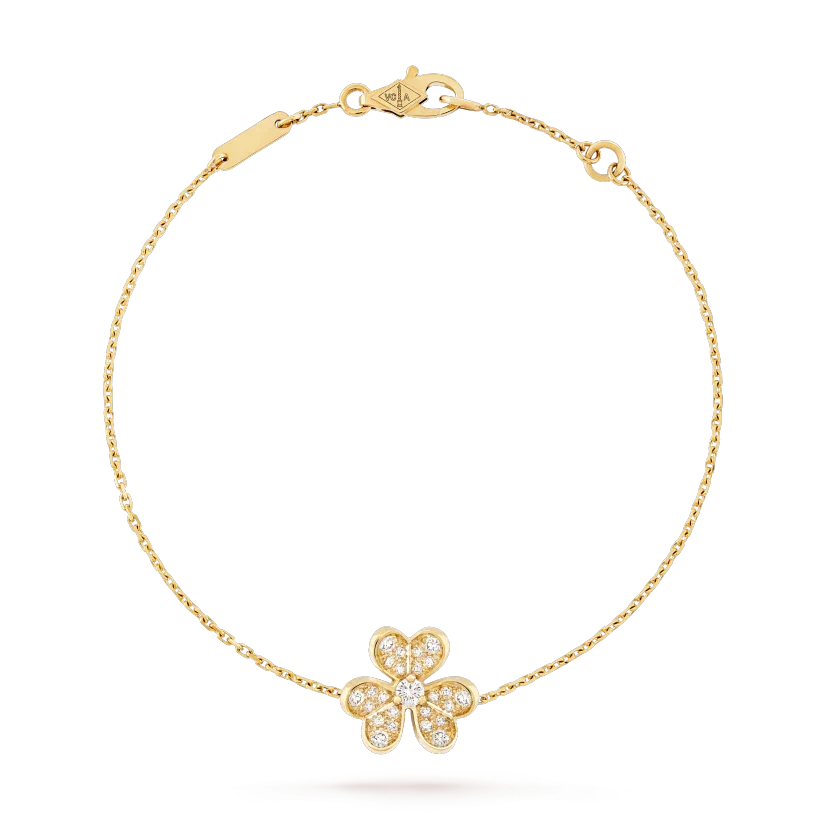 FRIVOLE GOLD FLOWER DIAMOND BRACELET