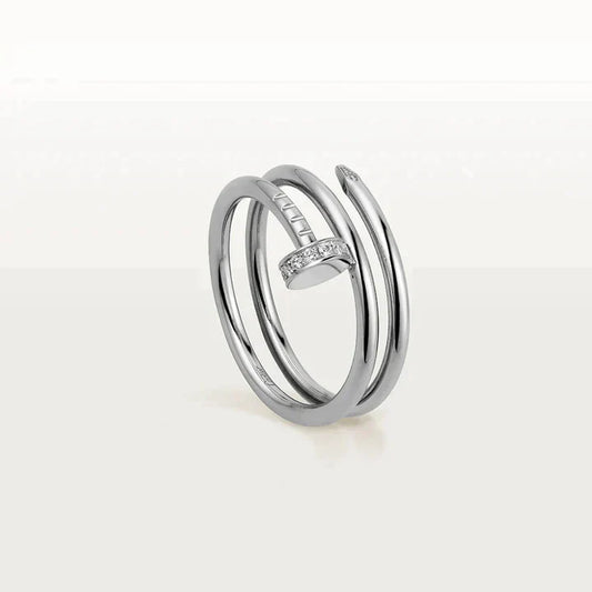 JUSTE RING 1.8MM SILVER DOUBLE ROW