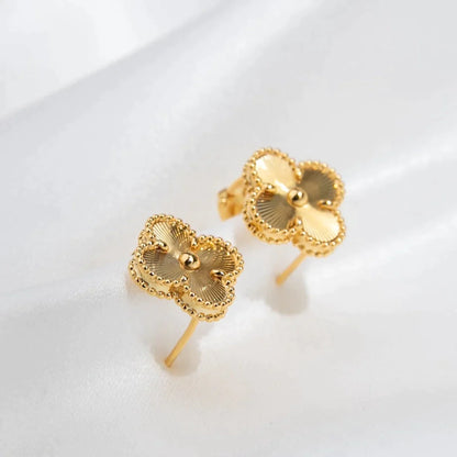 VINTAGE CLOVER EARRINGS GOLD