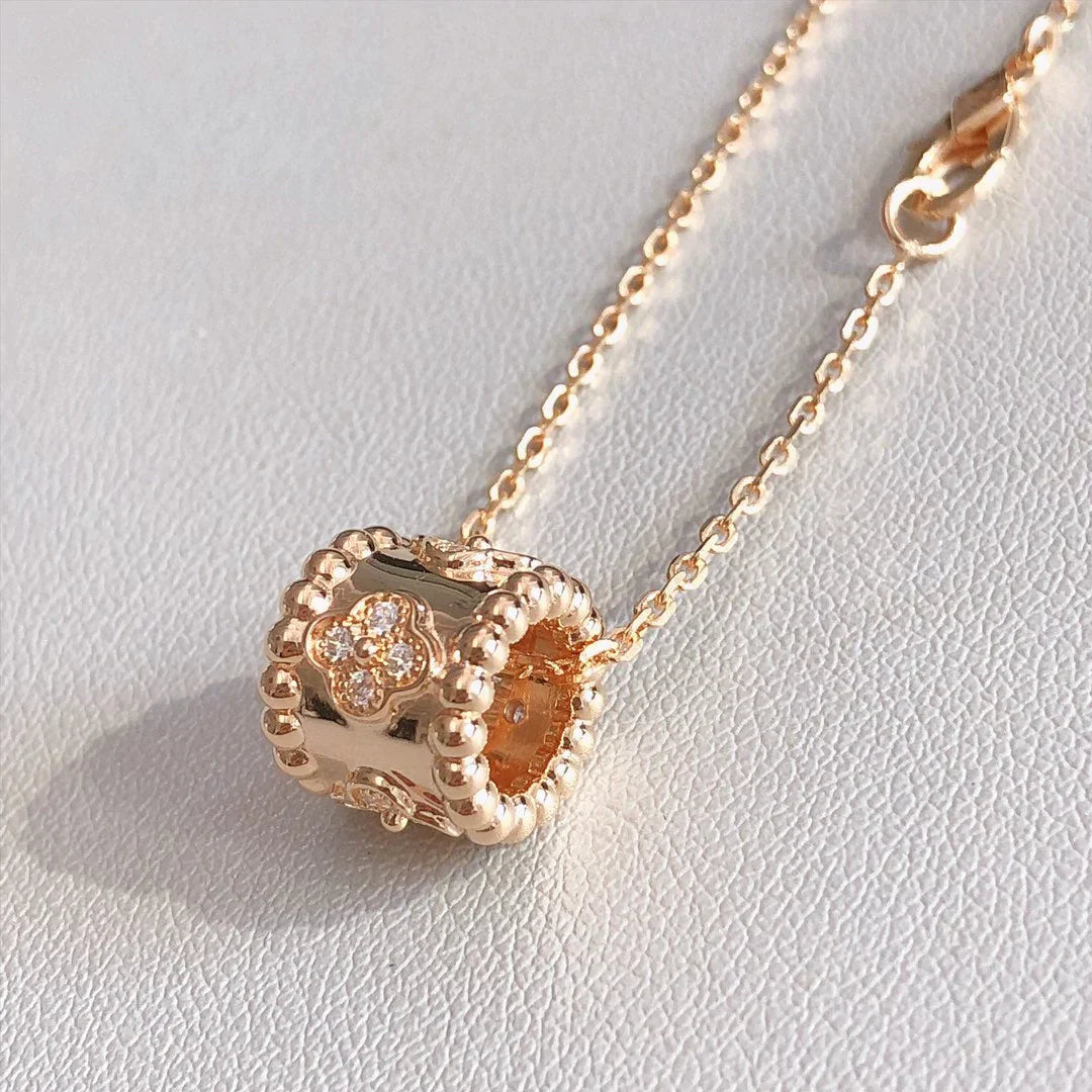 PERLEE PENDANT PINK GOLD NECKLACE
