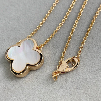 PURE CLOVER PINK GOLD MOP NECKLACE