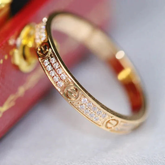 LOVE RING 2.65MM GOLD DIAMOND