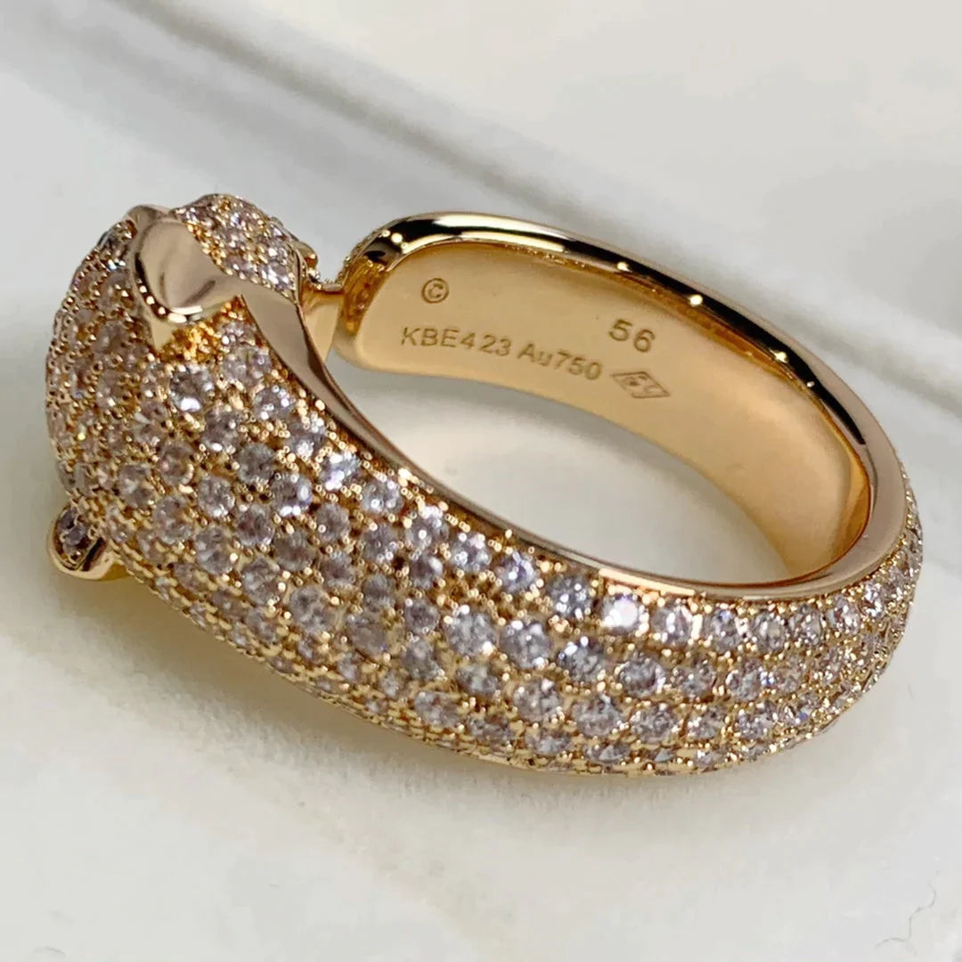 PANTHERE PINK GOLD DIAMOND RING