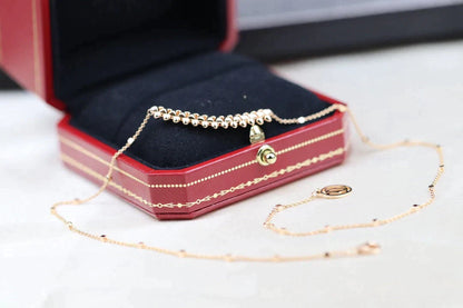 CLASH PINK GOLD NECKLACE