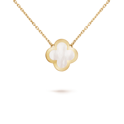 PURE CLOVER PINK GOLD MOP NECKLACE