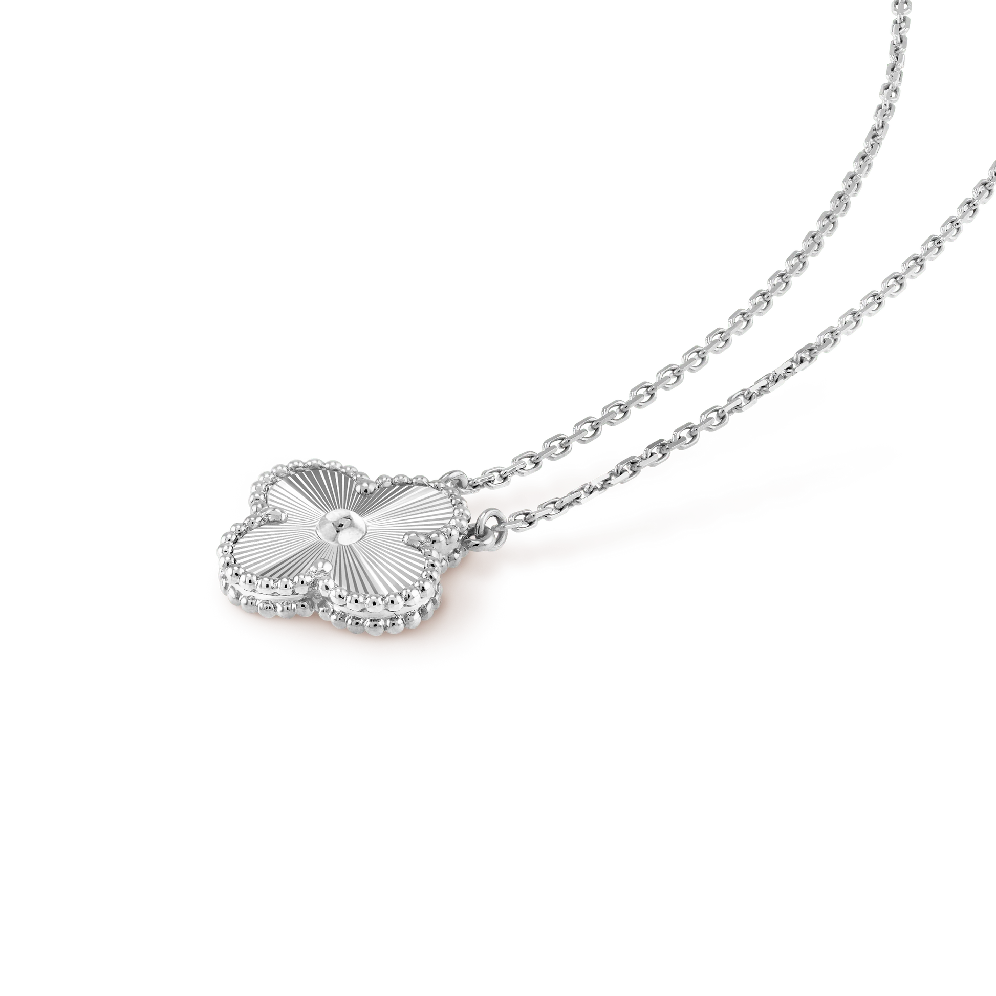 CLOVER NECKLACE SILVER